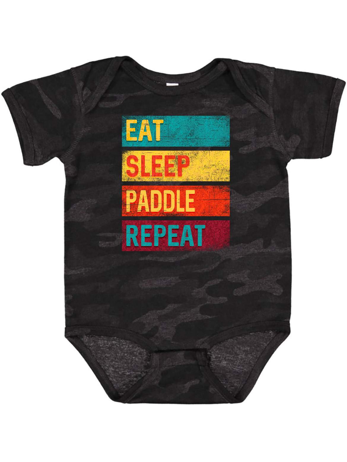 Inktastic Stand Up Paddle Boarding Eat Sleep Paddle Repeat Gift Baby Boy or Baby Girl Bodysuit